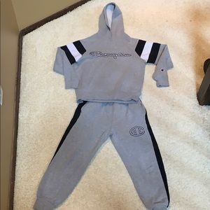 Boys champion sweat outfit size small